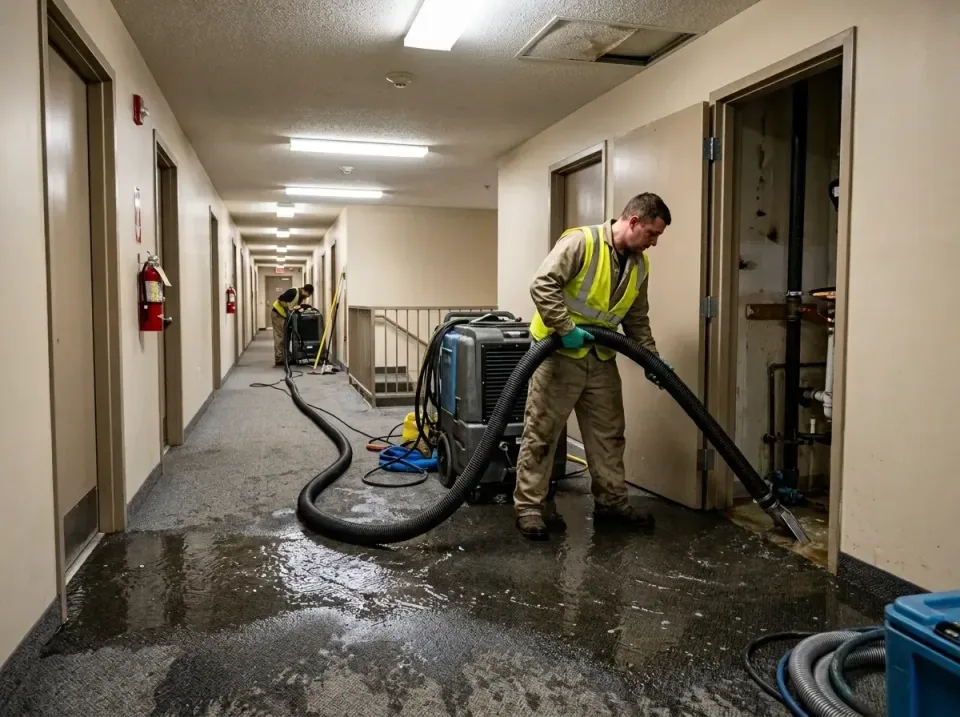 multi-unit-apartment-hallway-f-005 — frequently asked questions, Emergency Burst Pipe Water Extraction & Removal in Victorvi…